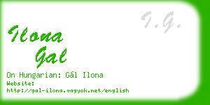 ilona gal business card